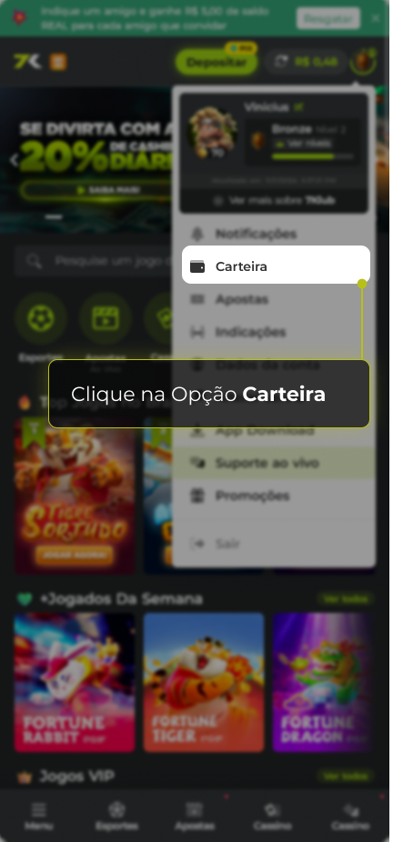 Como acessar meu histórico de Transações? 2